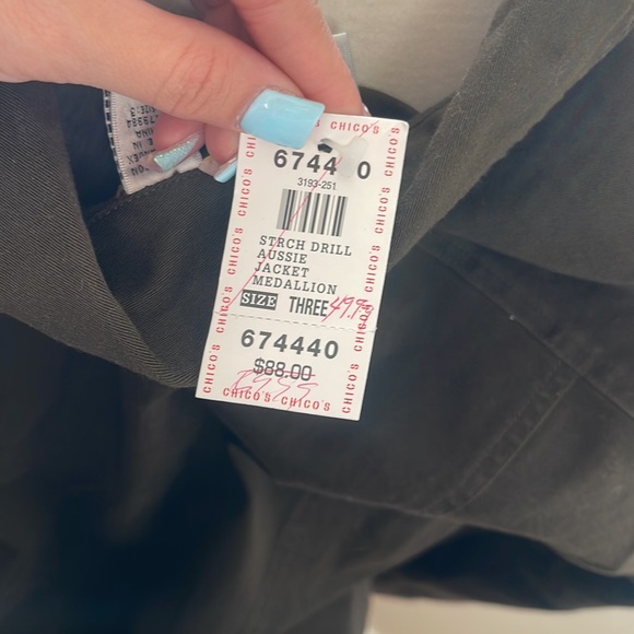 Stretch drill Aussie jacket Sz 3 - Picture 3 of 3